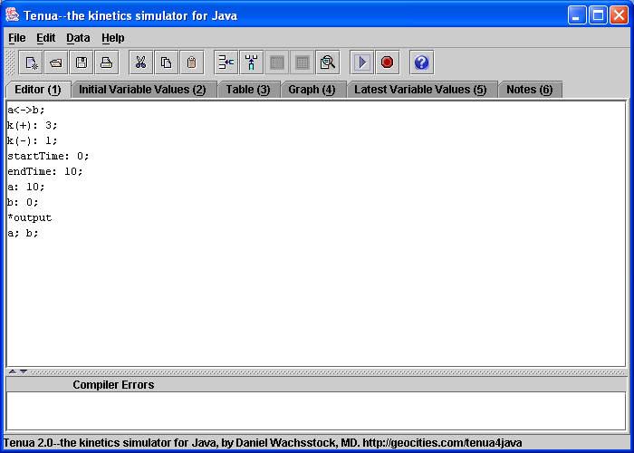 Editor screenshot